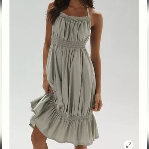 Daily Practice Tiered High-Low Midi Dress, Retail $128.00US, Color: Mint